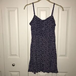 Express Blue and White Mini Dress